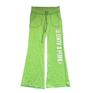 Victoria Secret PINK Green Flare Sweatpants